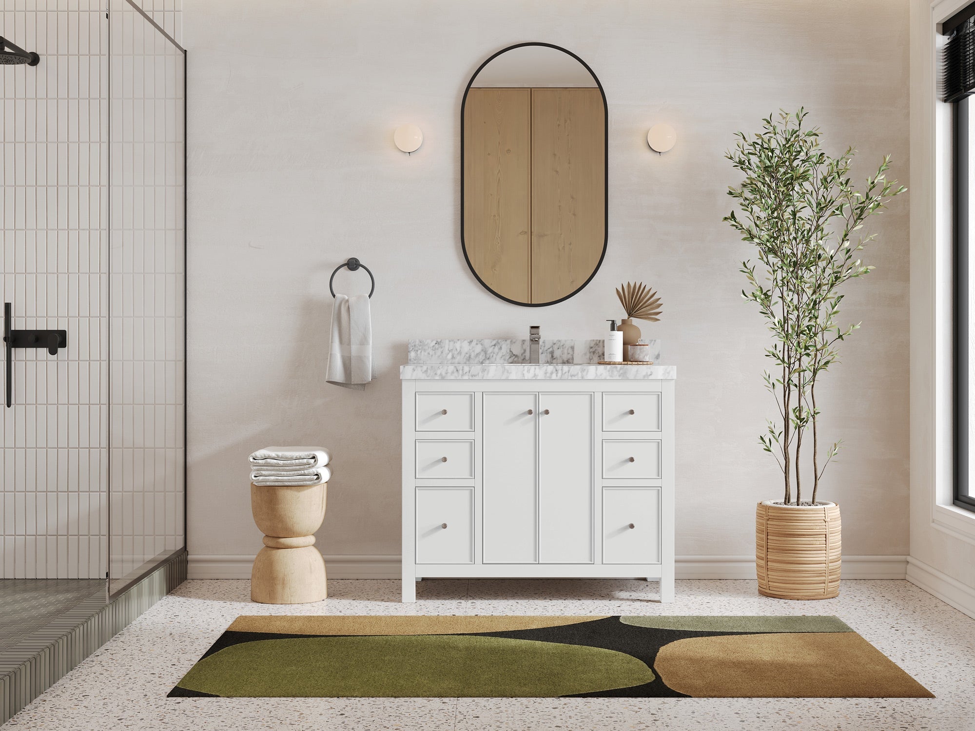 Chicago 42 in. W x 22 in. D Single Sink Bathroom Vanity - Willow Bath and Vanity