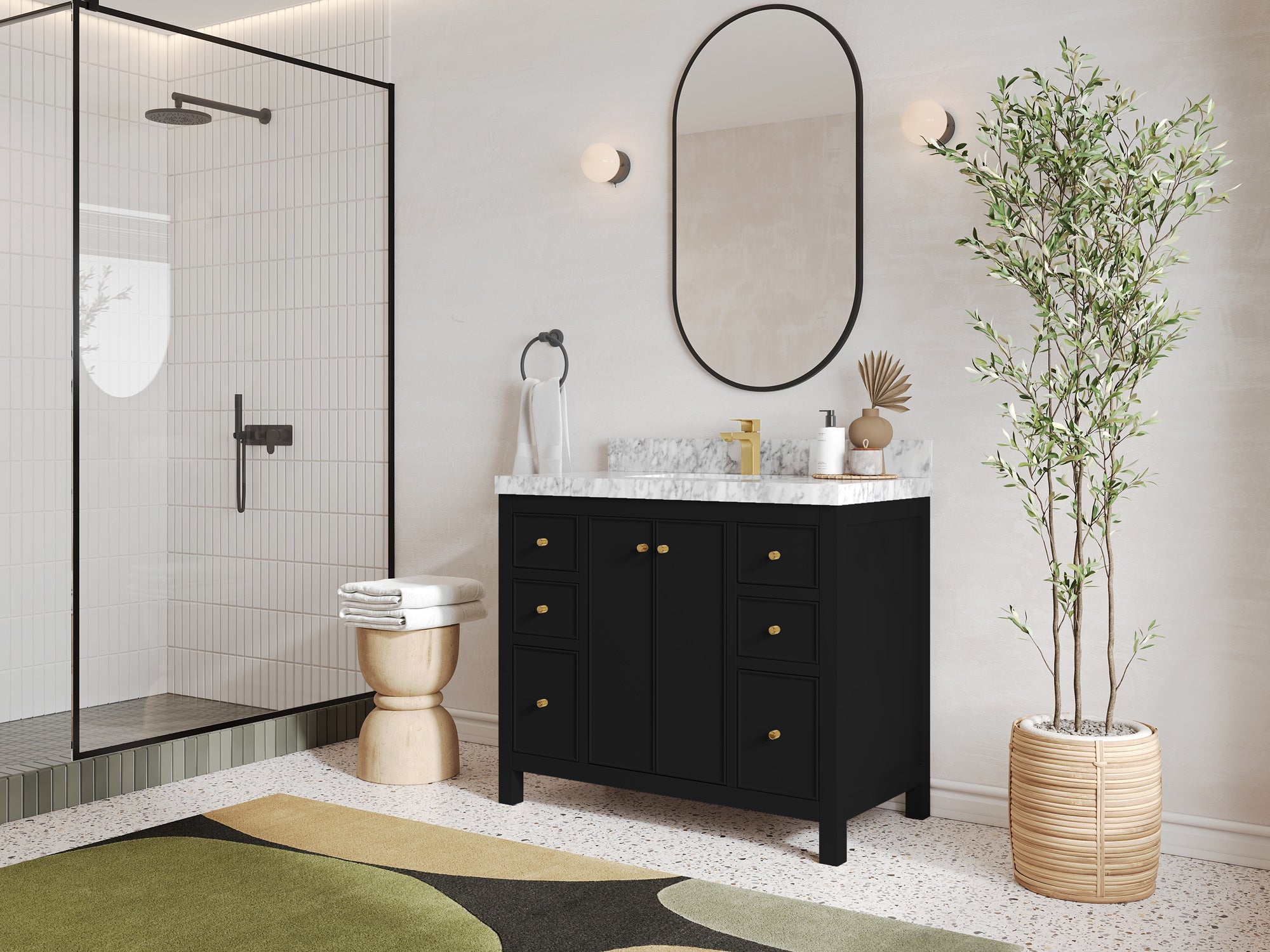 Chicago 42 in. W x 22 in. D Single Sink Bathroom Vanity - Willow Bath and Vanity