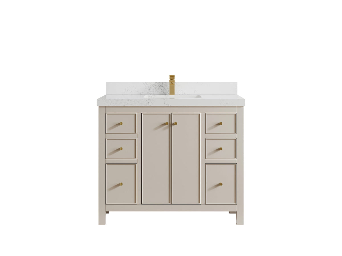 Chicago 42 in. W x 22 in. D Single Sink Bathroom Vanity - Willow Bath and Vanity