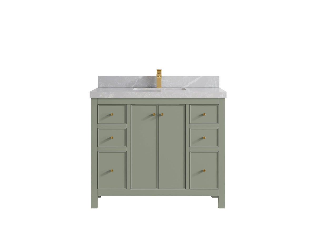 Chicago 42 in. W x 22 in. D Single Sink Bathroom Vanity - Willow Bath and Vanity