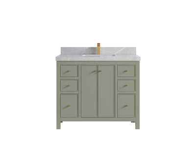 Chicago 42 in. W x 22 in. D Single Sink Bathroom Vanity - Willow Bath and Vanity
