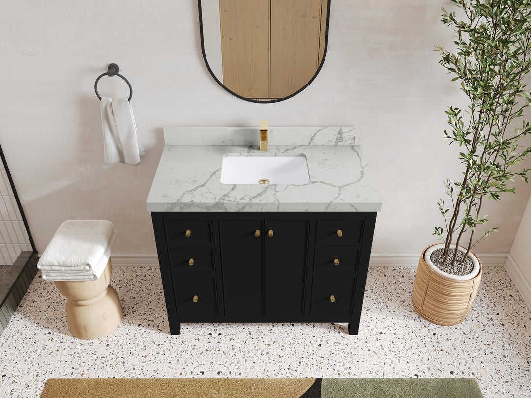 Chicago 42 in. W x 22 in. D Single Sink Bathroom Vanity - Willow Bath and Vanity