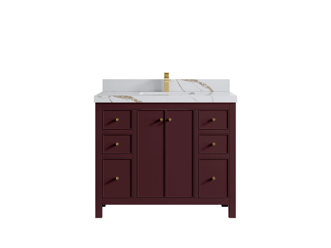 Chicago 42 in. W x 22 in. D Single Sink Bathroom Vanity - Willow Bath and Vanity