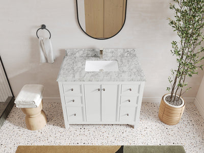 Chicago 42 in. W x 22 in. D Single Sink Bathroom Vanity - Willow Bath and Vanity