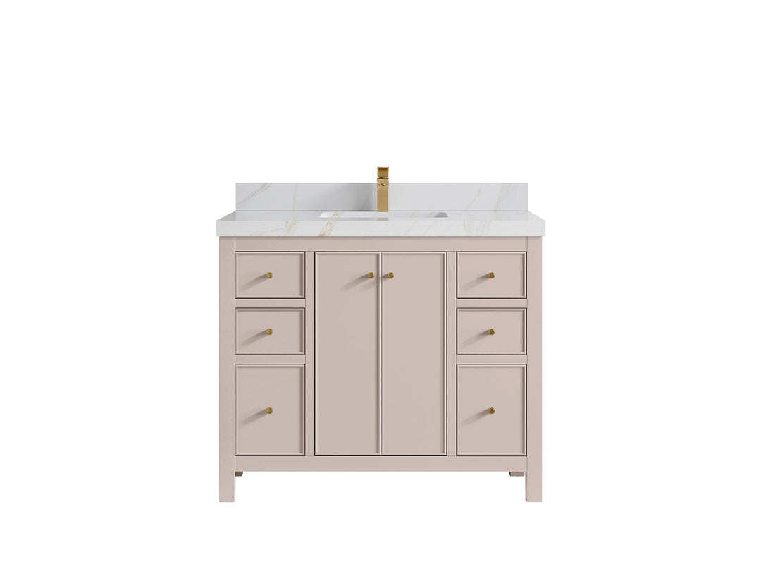 Chicago 42 in. W x 22 in. D Single Sink Bathroom Vanity - Willow Bath and Vanity