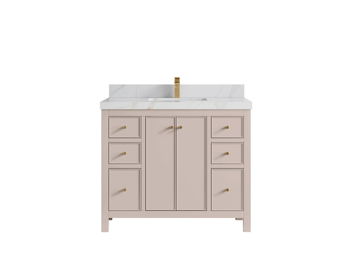 Chicago 42 in. W x 22 in. D Single Sink Bathroom Vanity - Willow Bath and Vanity