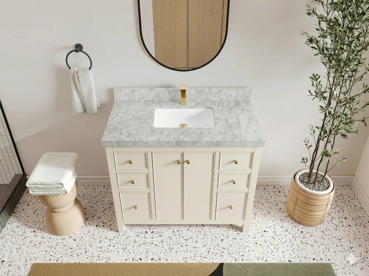 Chicago 42 in. W x 22 in. D Single Sink Bathroom Vanity - Willow Bath and Vanity