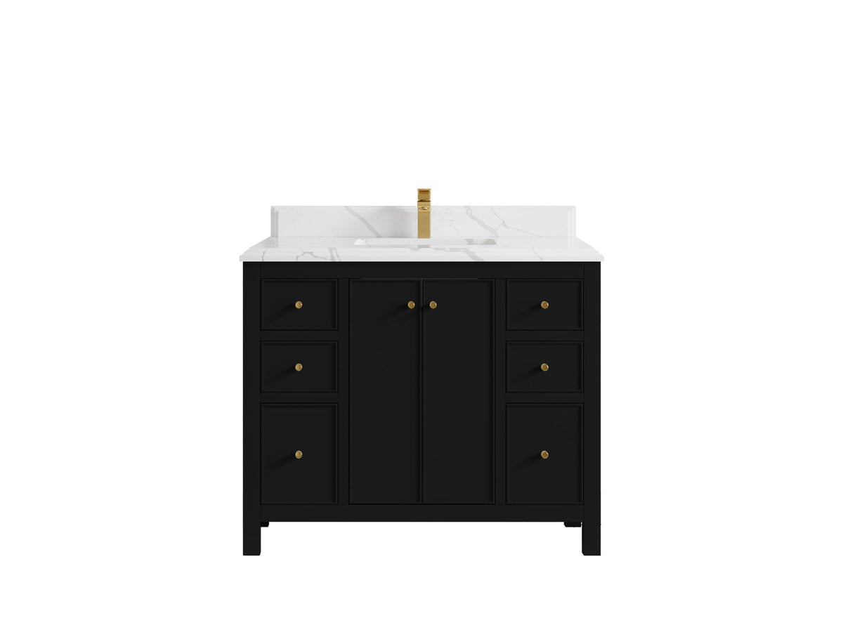 Chicago 42 in. W x 22 in. D Single Sink Bathroom Vanity - Willow Bath and Vanity