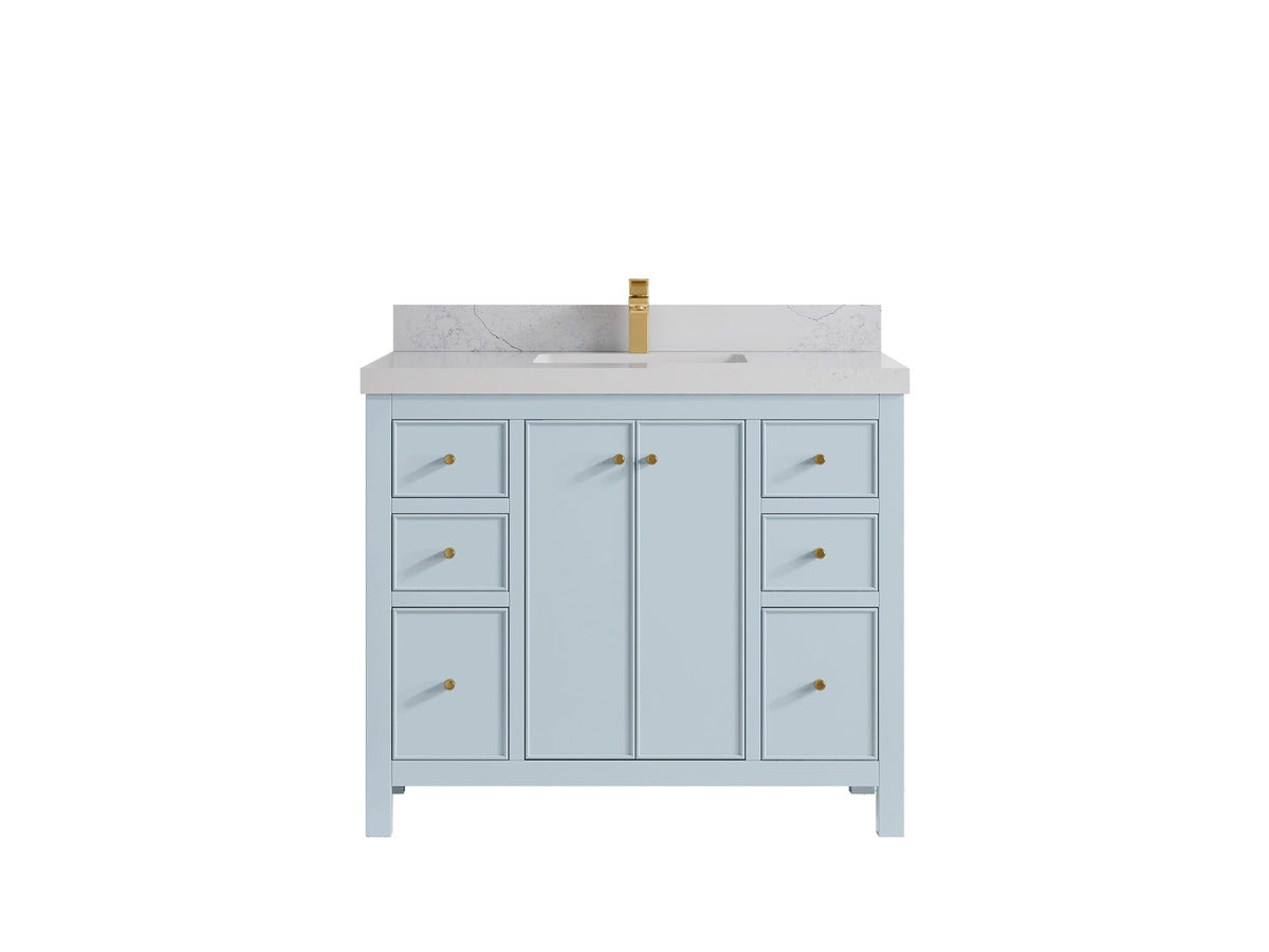 Chicago 42 in. W x 22 in. D Single Sink Bathroom Vanity - Willow Bath and Vanity