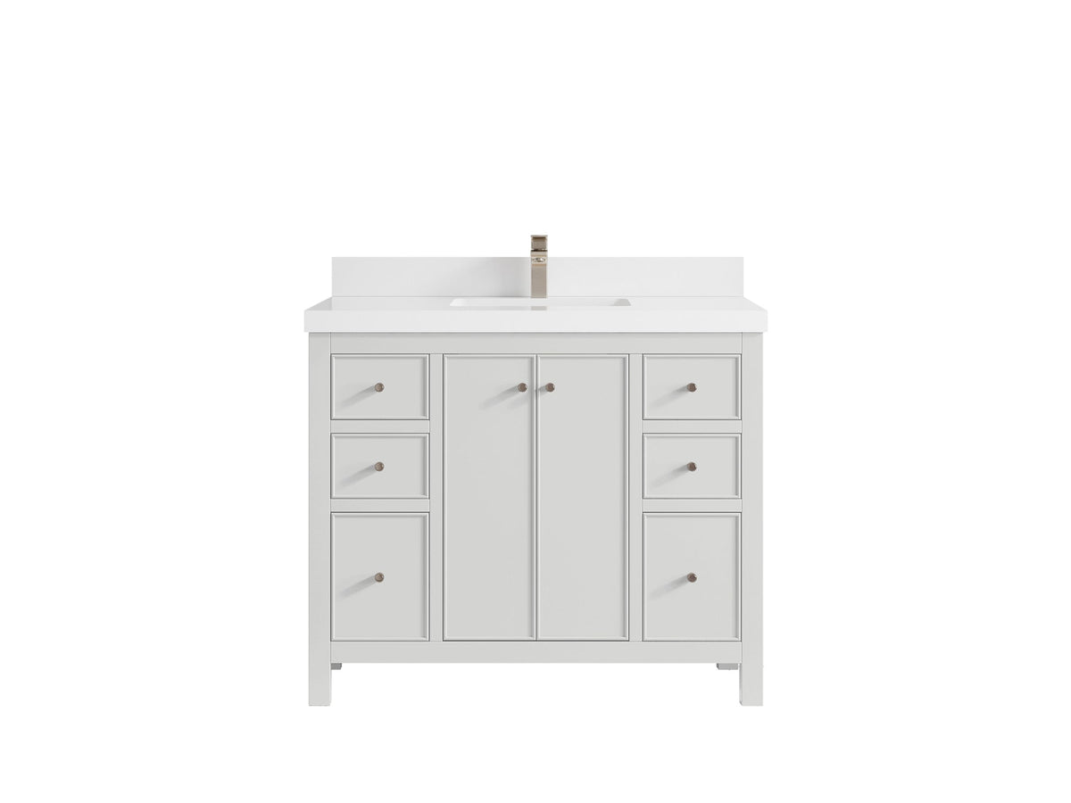Chicago 42 in. W x 22 in. D Single Sink Bathroom Vanity - Willow Bath and Vanity