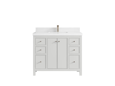 Chicago 42 in. W x 22 in. D Single Sink Bathroom Vanity - Willow Bath and Vanity