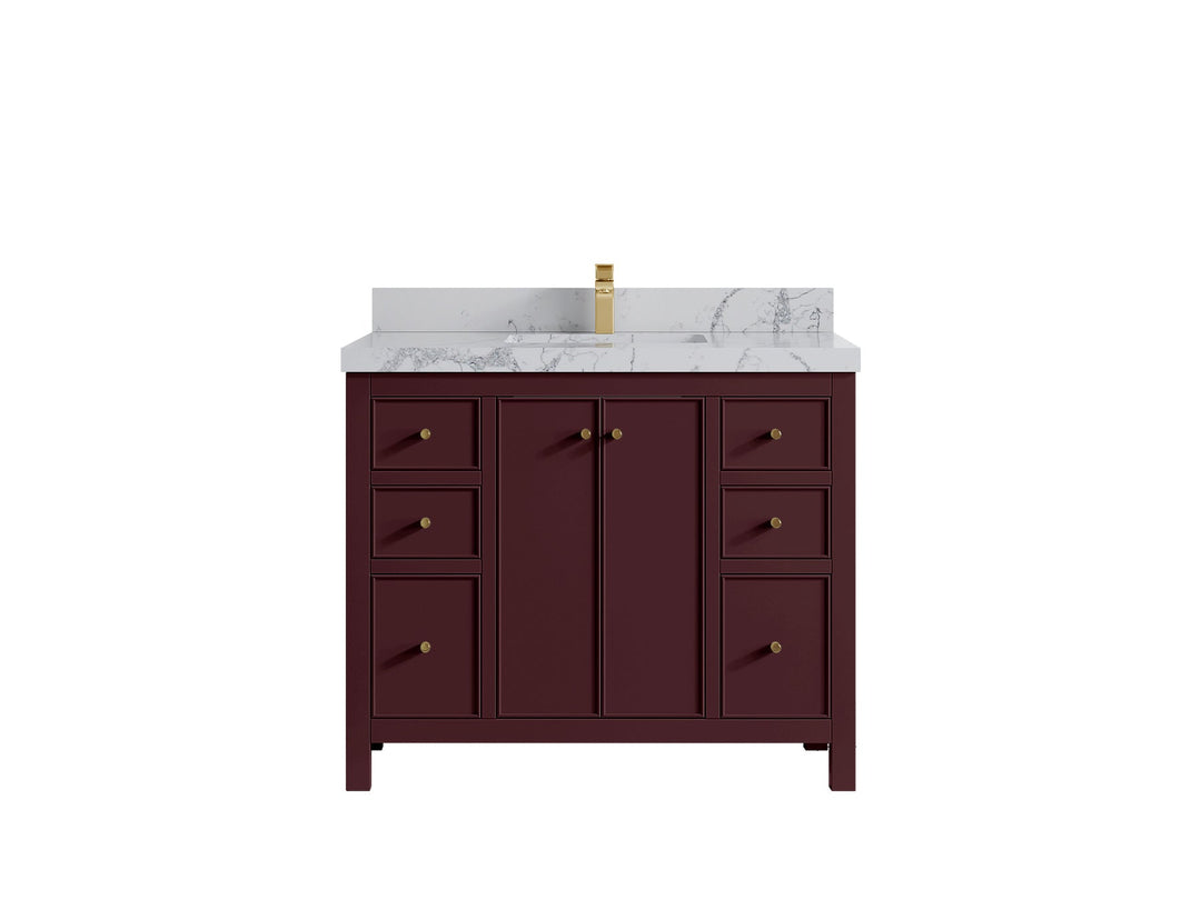 Chicago 42 in. W x 22 in. D Single Sink Bathroom Vanity - Willow Bath and Vanity