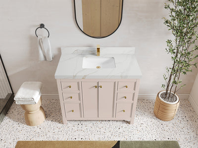 Chicago 42 in. W x 22 in. D Single Sink Bathroom Vanity - Willow Bath and Vanity