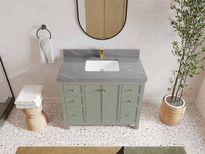 Chicago 42 in. W x 22 in. D Single Sink Bathroom Vanity - Willow Bath and Vanity
