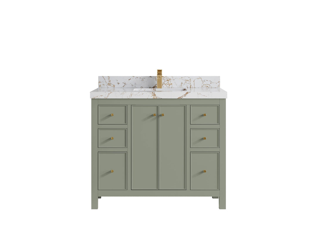 Chicago 42 in. W x 22 in. D Single Sink Bathroom Vanity - Willow Bath and Vanity