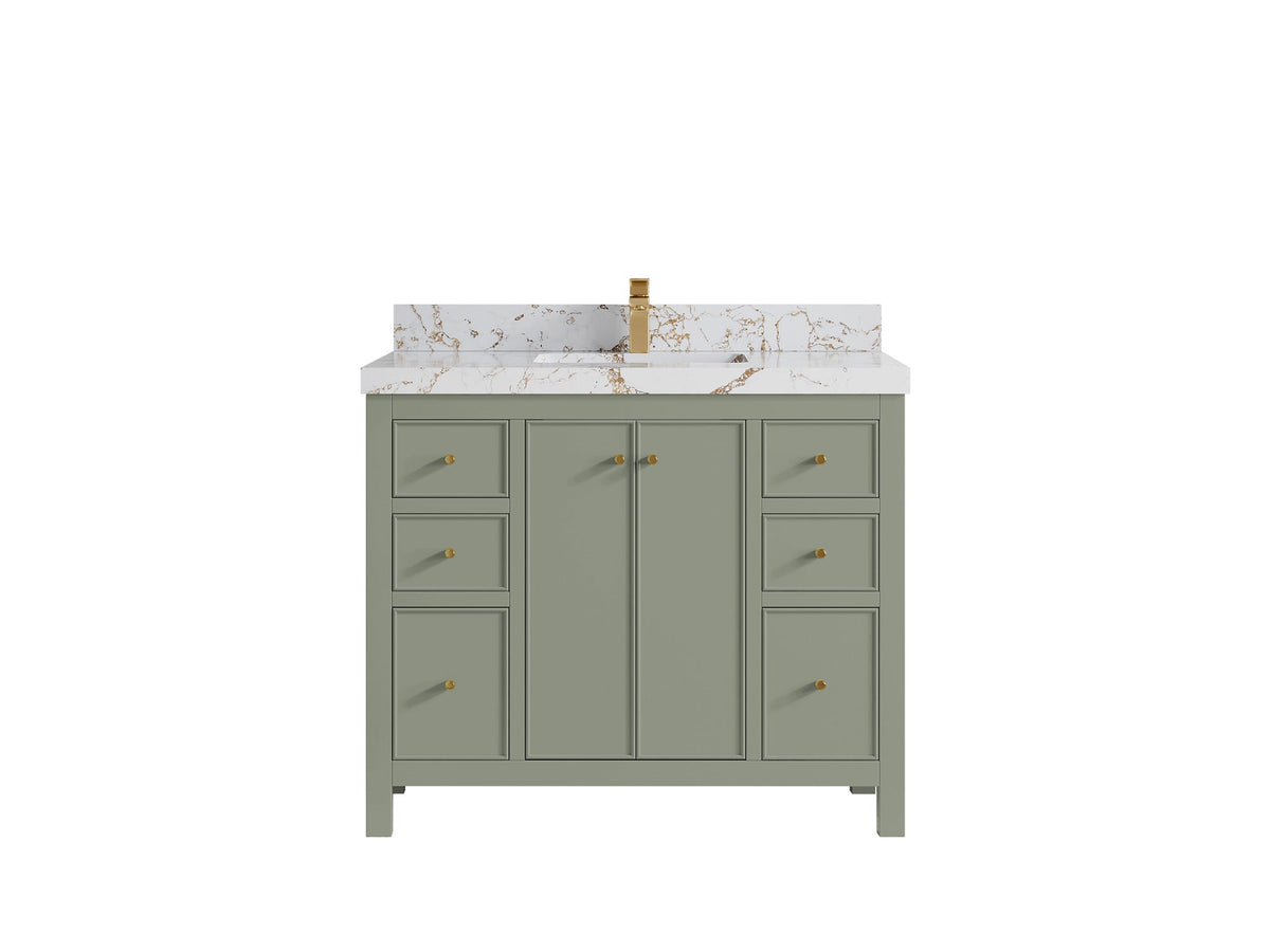 Chicago 42 in. W x 22 in. D Single Sink Bathroom Vanity - Willow Bath and Vanity