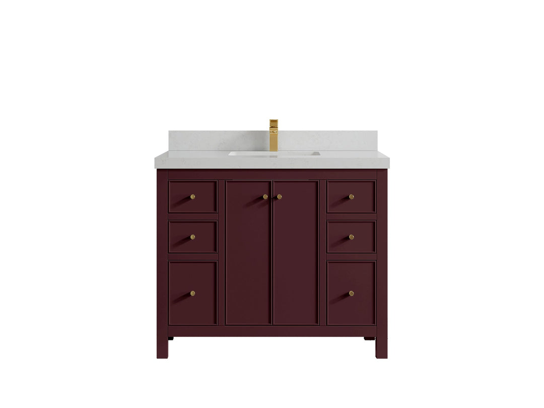 Chicago 42 in. W x 22 in. D Single Sink Bathroom Vanity - Willow Bath and Vanity