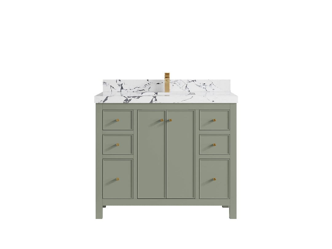 Chicago 42 in. W x 22 in. D Single Sink Bathroom Vanity - Willow Bath and Vanity