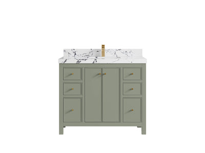 Chicago 42 in. W x 22 in. D Single Sink Bathroom Vanity - Willow Bath and Vanity