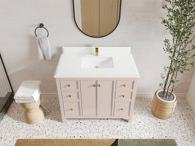 Chicago 42 in. W x 22 in. D Single Sink Bathroom Vanity - Willow Bath and Vanity