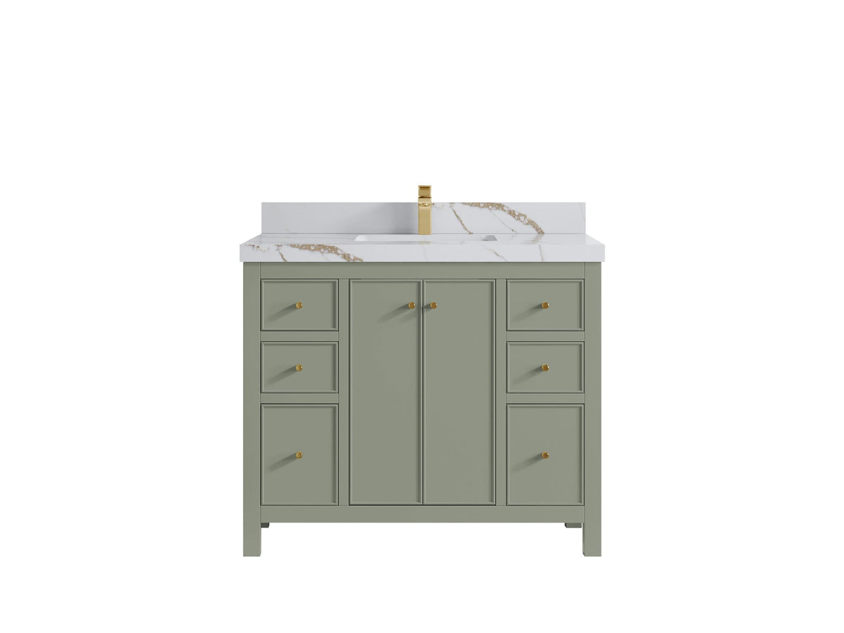 Chicago 42 in. W x 22 in. D Single Sink Bathroom Vanity - Willow Bath and Vanity