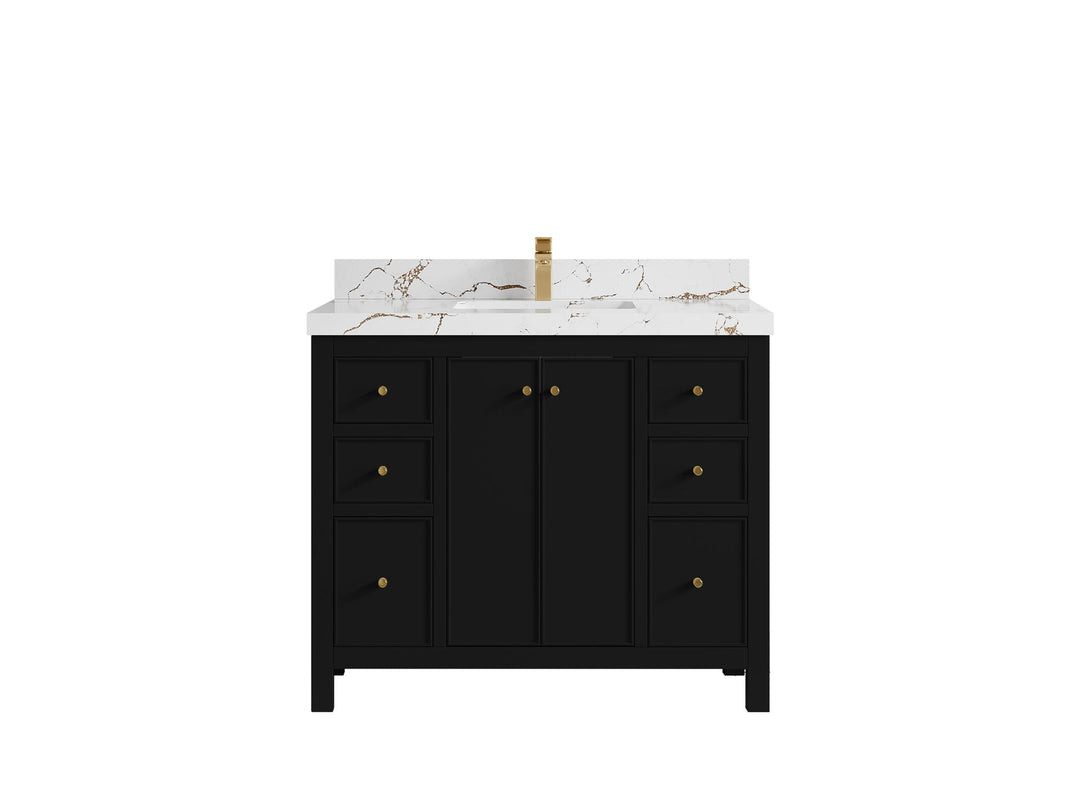 Chicago 42 in. W x 22 in. D Single Sink Bathroom Vanity - Willow Bath and Vanity
