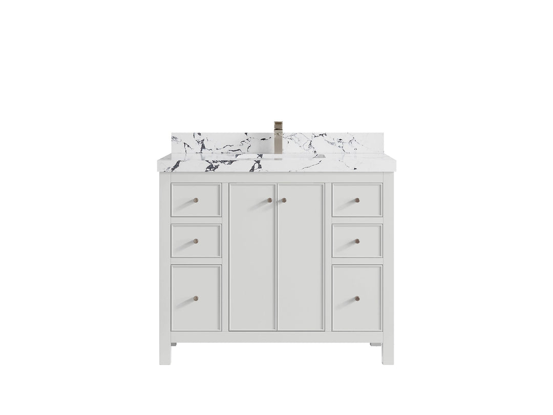 Chicago 42 in. W x 22 in. D Single Sink Bathroom Vanity - Willow Bath and Vanity