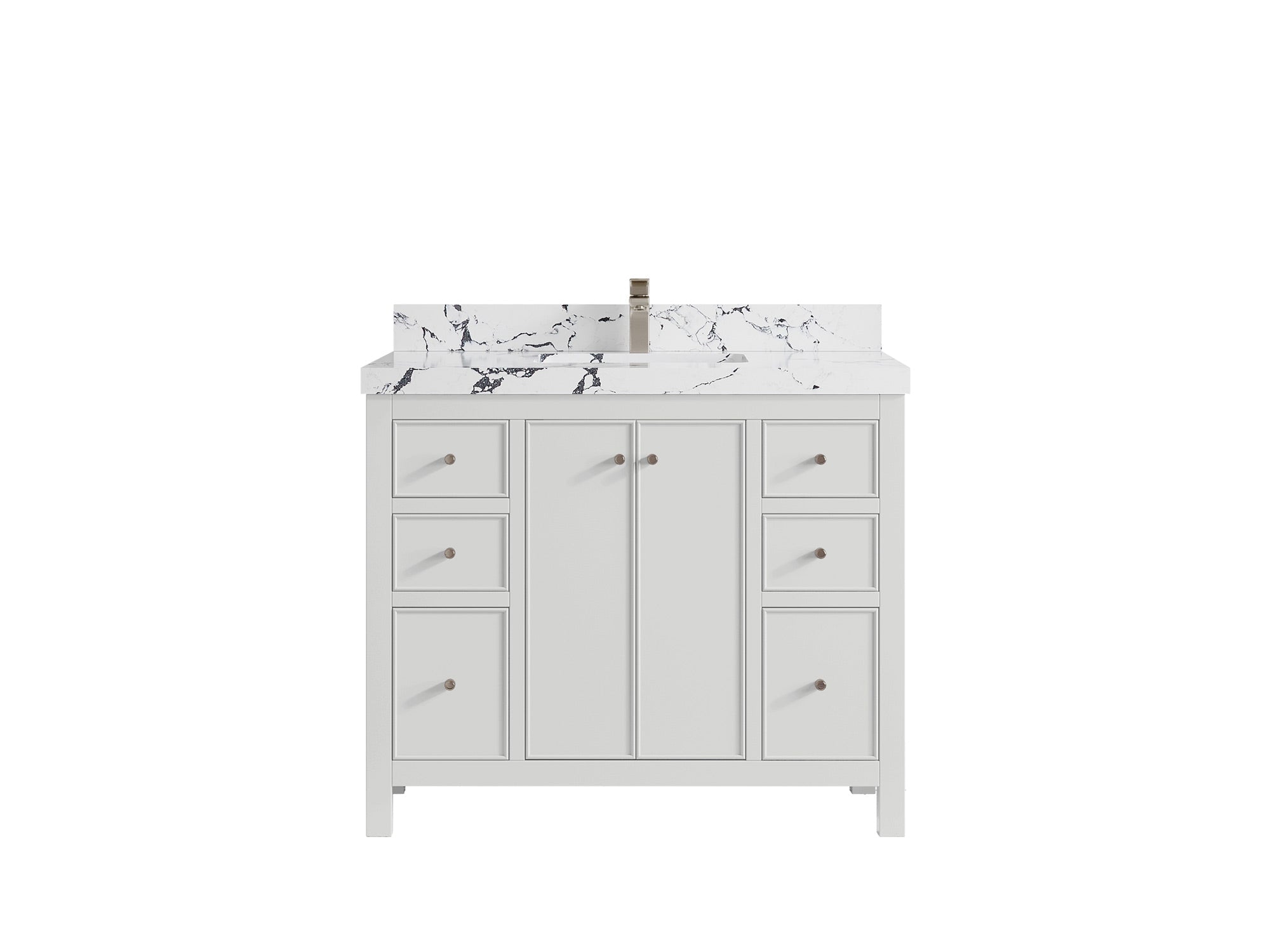 Chicago 42 in. W x 22 in. D Single Sink Bathroom Vanity - Willow Bath and Vanity