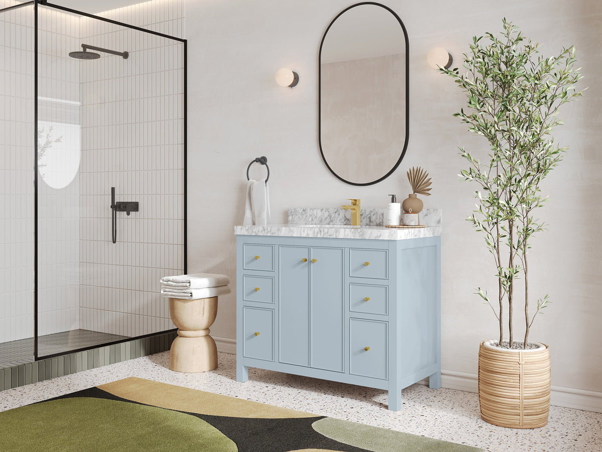 Chicago 42 in. W x 22 in. D Single Sink Bathroom Vanity - Willow Bath and Vanity
