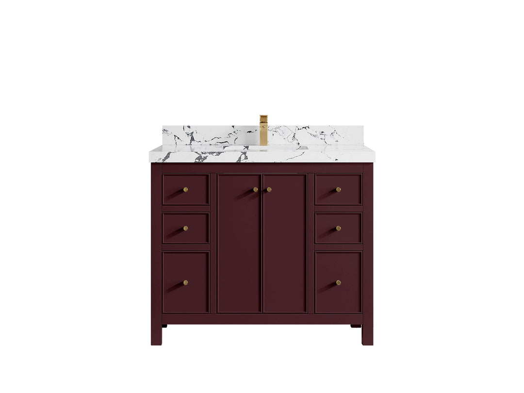 Chicago 42 in. W x 22 in. D Single Sink Bathroom Vanity - Willow Bath and Vanity