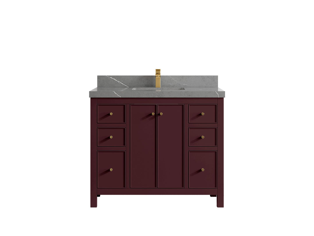 Chicago 42 in. W x 22 in. D Single Sink Bathroom Vanity - Willow Bath and Vanity