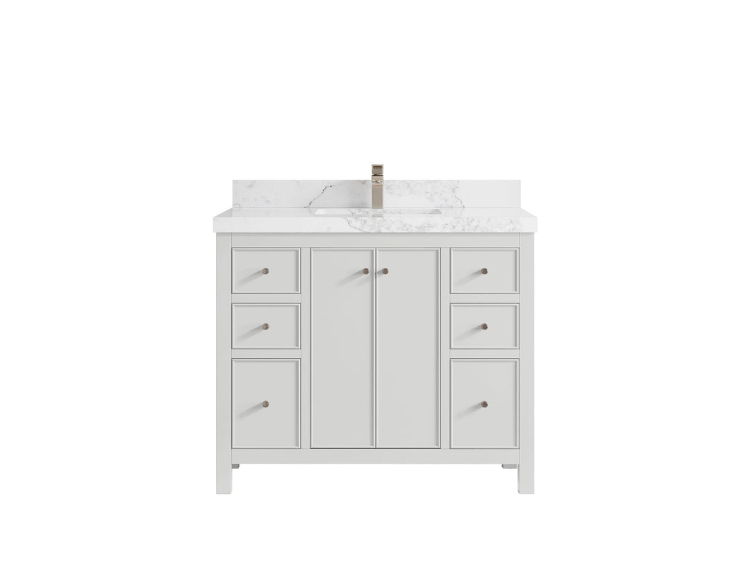 Chicago 42 in. W x 22 in. D Single Sink Bathroom Vanity - Willow Bath and Vanity