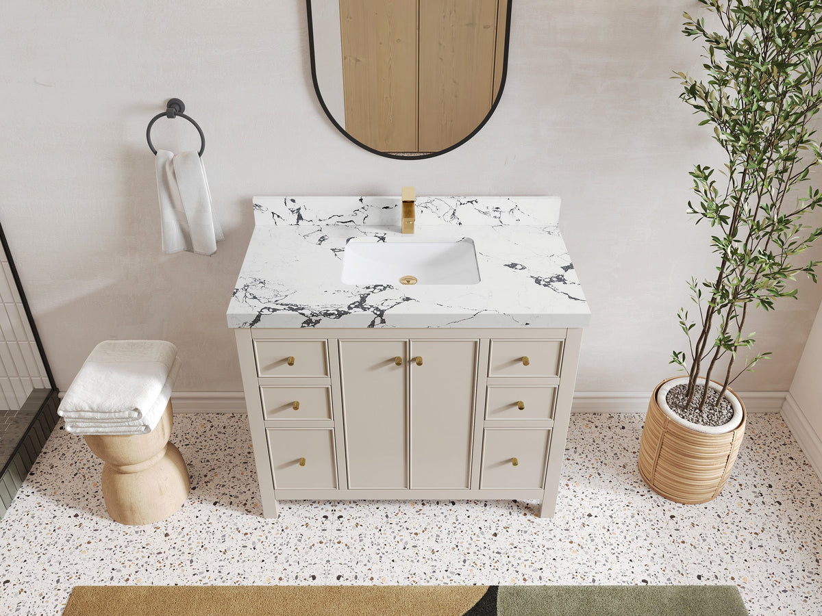 Chicago 42 in. W x 22 in. D Single Sink Bathroom Vanity - Willow Bath and Vanity