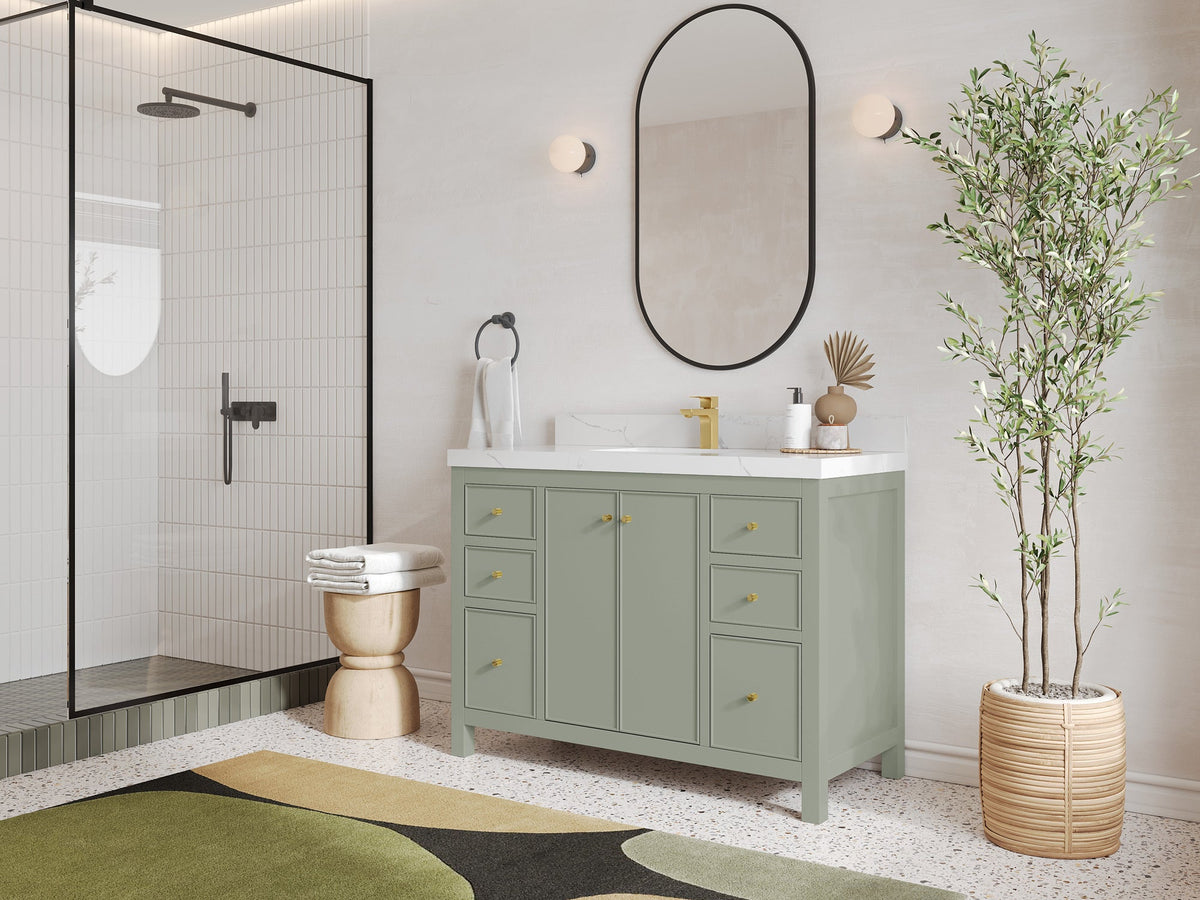 Chicago 48 in. W x 22 in. D Single Sink Bathroom Vanity - Willow Bath and Vanity
