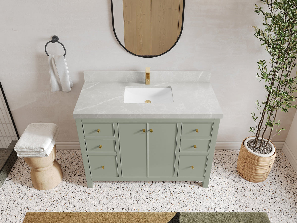 Chicago 48 in. W x 22 in. D Single Sink Bathroom Vanity - Willow Bath and Vanity