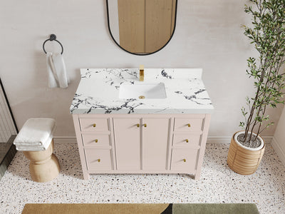 Chicago 48 in. W x 22 in. D Single Sink Bathroom Vanity - Willow Bath and Vanity