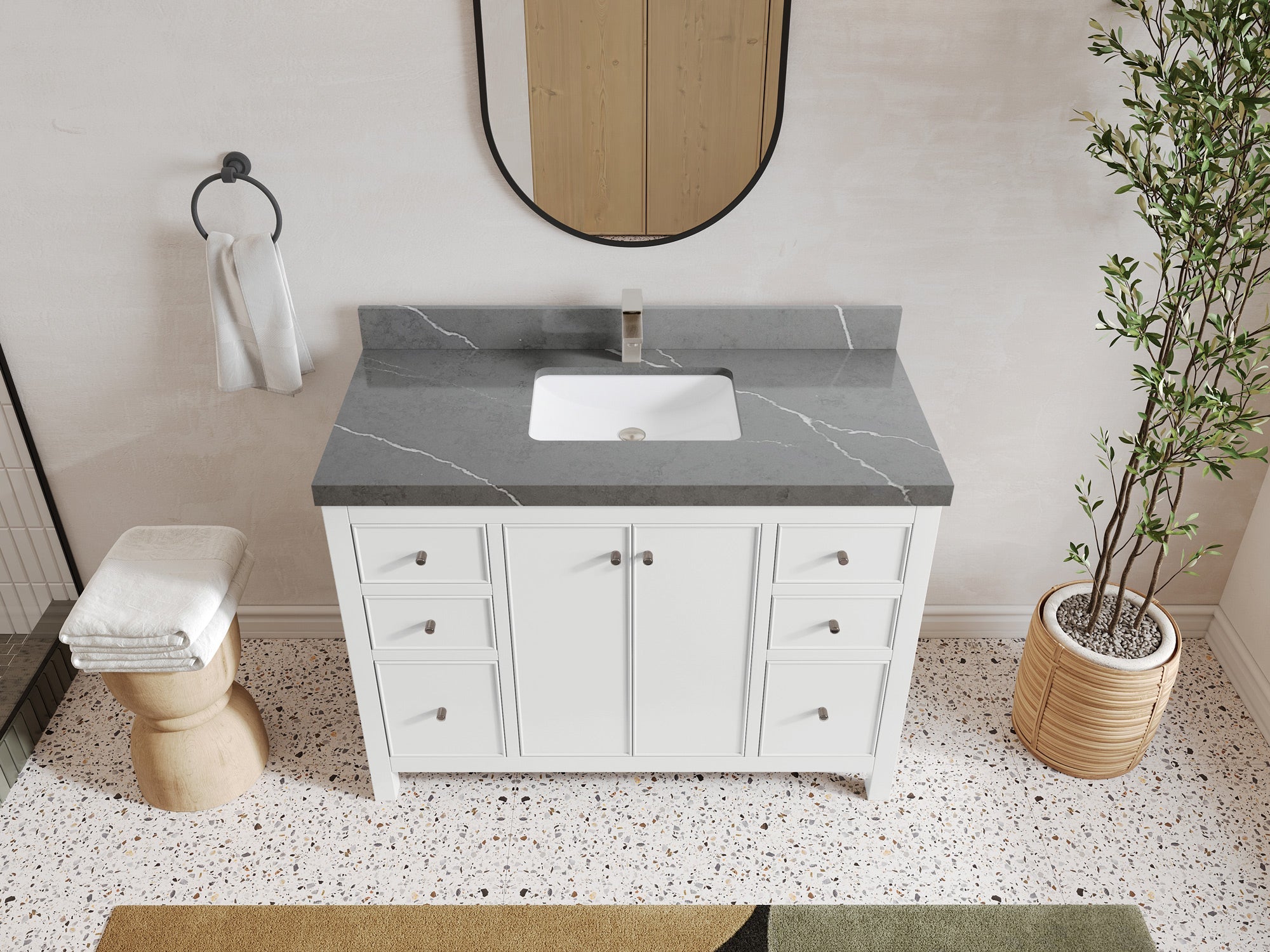 Chicago 48 in. W x 22 in. D Single Sink Bathroom Vanity - Willow Bath and Vanity