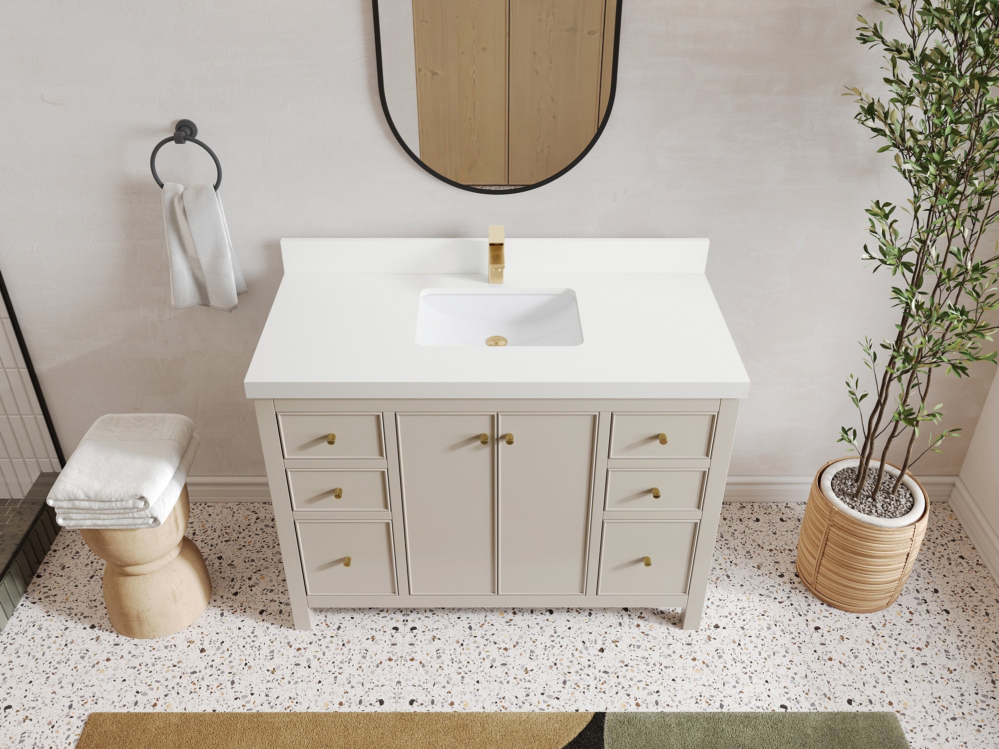 Chicago 48 in. W x 22 in. D Single Sink Bathroom Vanity - Willow Bath and Vanity