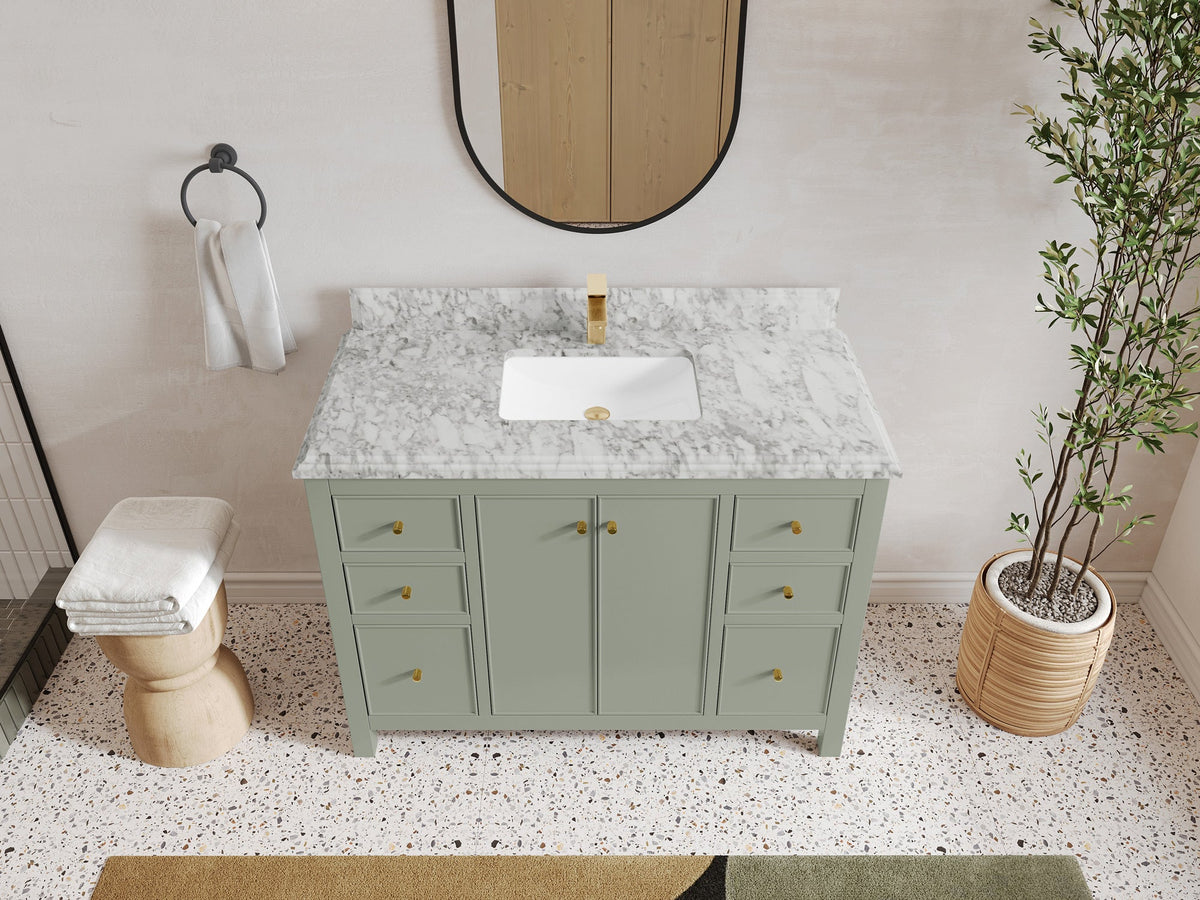 Chicago 48 in. W x 22 in. D Single Sink Bathroom Vanity - Willow Bath and Vanity
