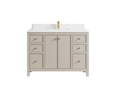 Chicago 48 in. W x 22 in. D Single Sink Bathroom Vanity - Willow Bath and Vanity