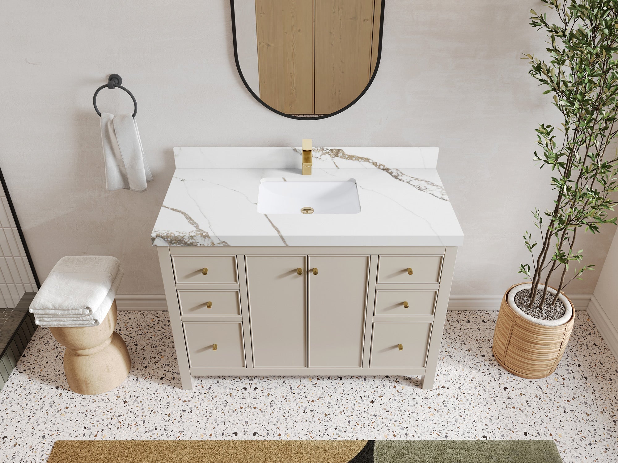 Chicago 48 in. W x 22 in. D Single Sink Bathroom Vanity - Willow Bath and Vanity