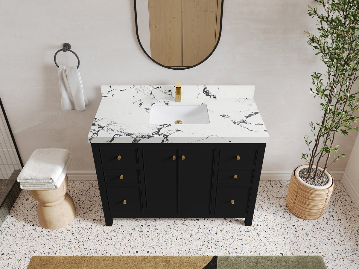 Chicago 48 in. W x 22 in. D Single Sink Bathroom Vanity - Willow Bath and Vanity