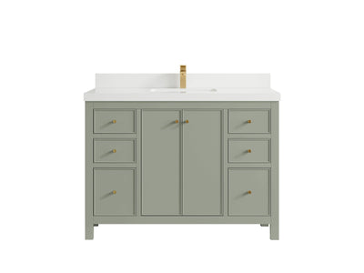 Chicago 48 in. W x 22 in. D Single Sink Bathroom Vanity - Willow Bath and Vanity