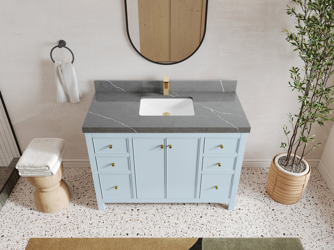 Chicago 48 in. W x 22 in. D Single Sink Bathroom Vanity - Willow Bath and Vanity