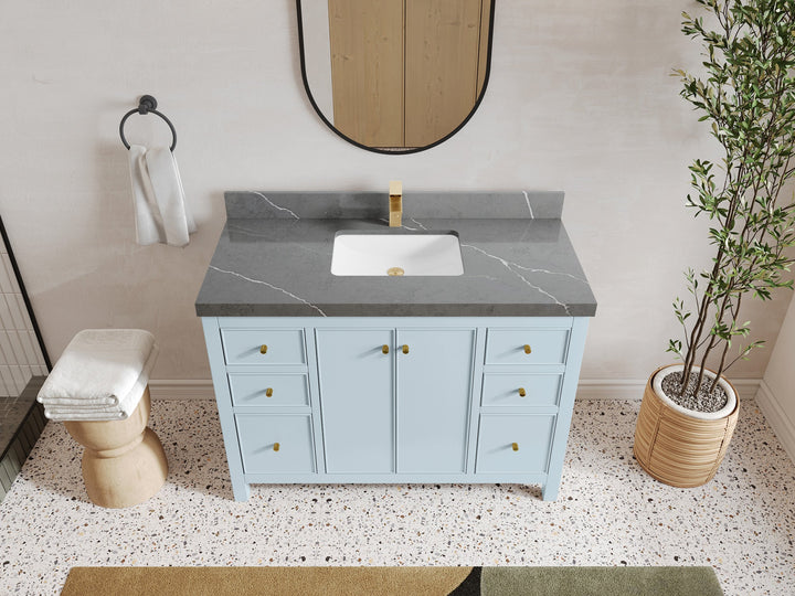Chicago 48 in. W x 22 in. D Single Sink Bathroom Vanity - photo 34