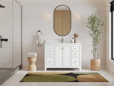 Chicago 48 in. W x 22 in. D Single Sink Bathroom Vanity - Willow Bath and Vanity