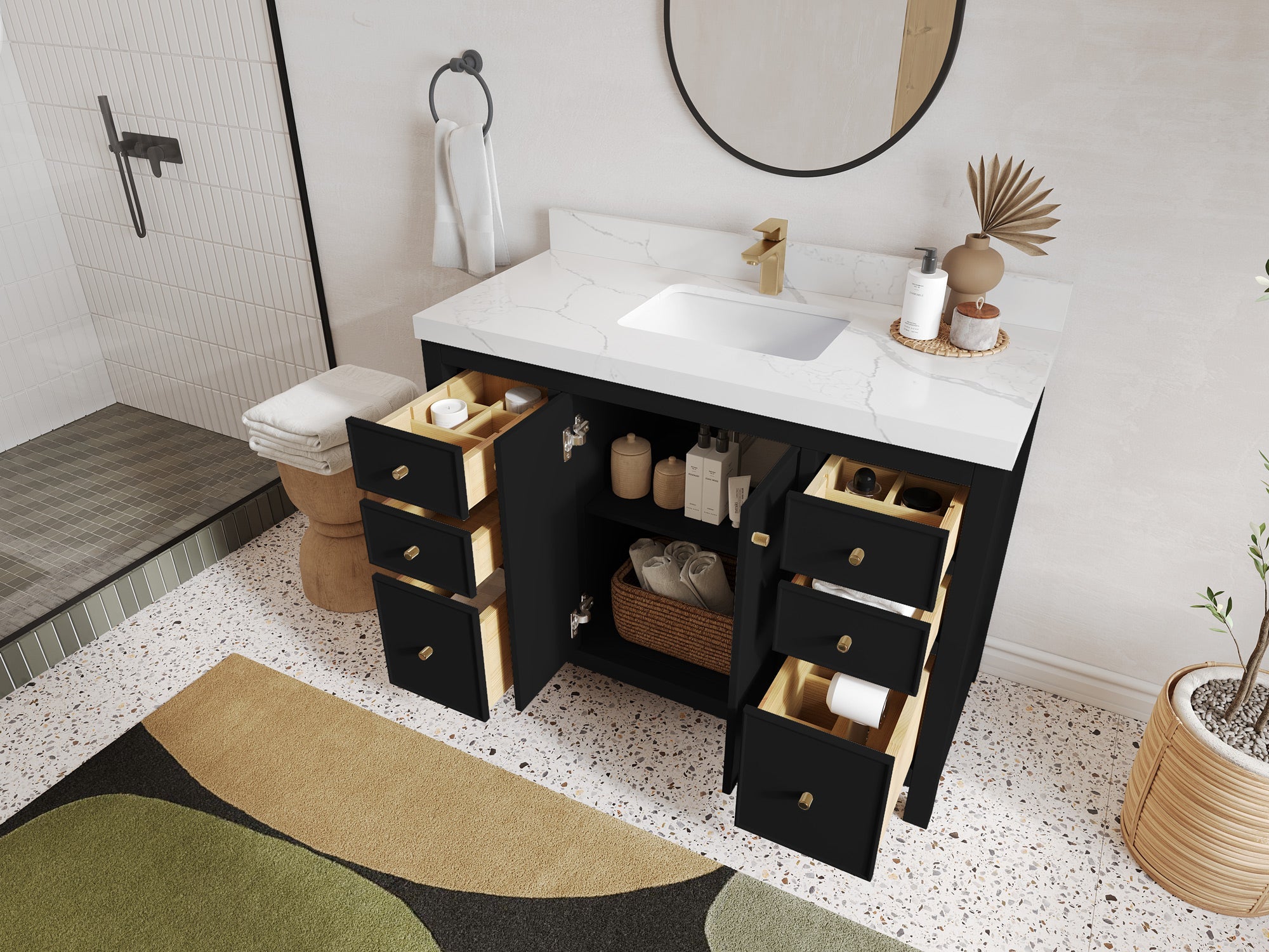 Chicago 48 in. W x 22 in. D Single Sink Bathroom Vanity - Willow Bath and Vanity