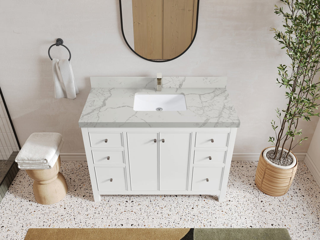 Chicago 48 in. W x 22 in. D Single Sink Bathroom Vanity - Willow Bath and Vanity