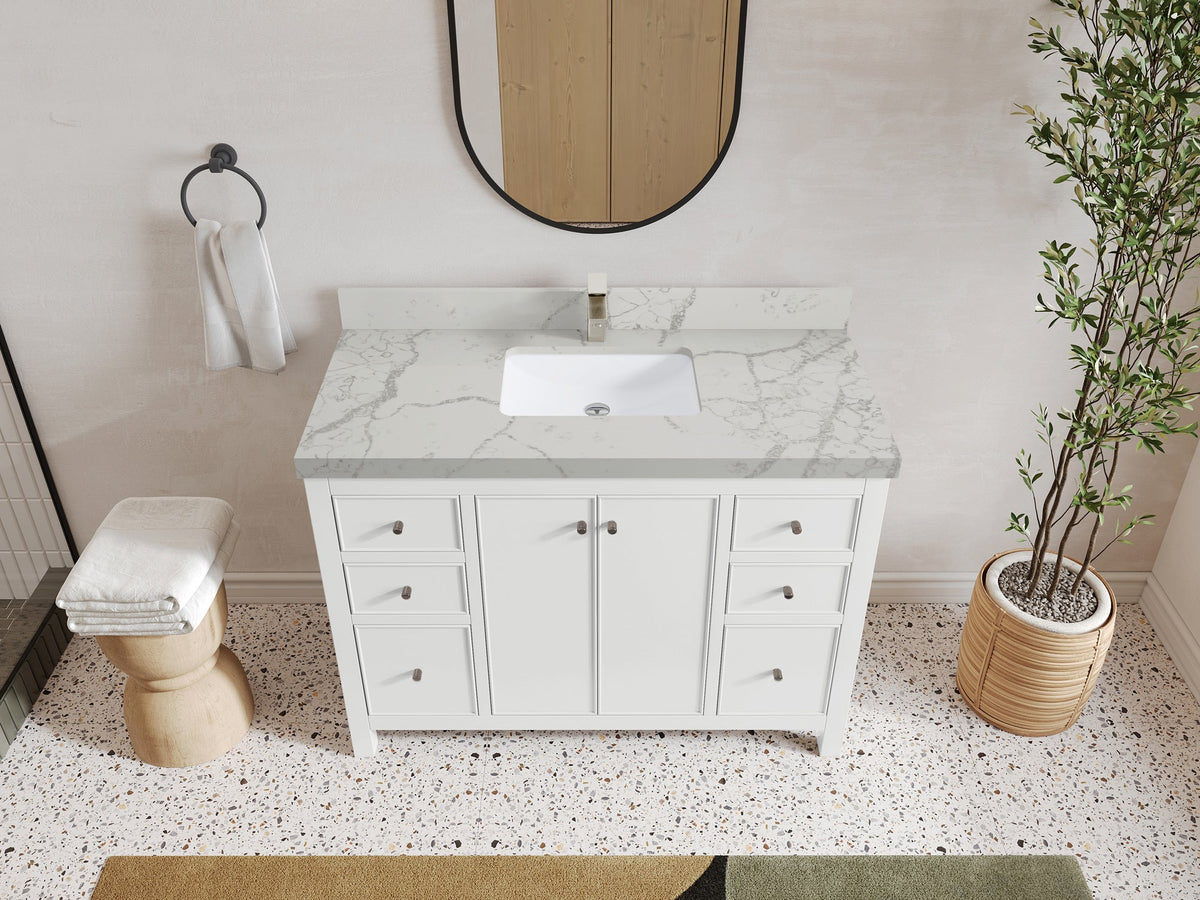 Chicago 48 in. W x 22 in. D Single Sink Bathroom Vanity - Willow Bath and Vanity