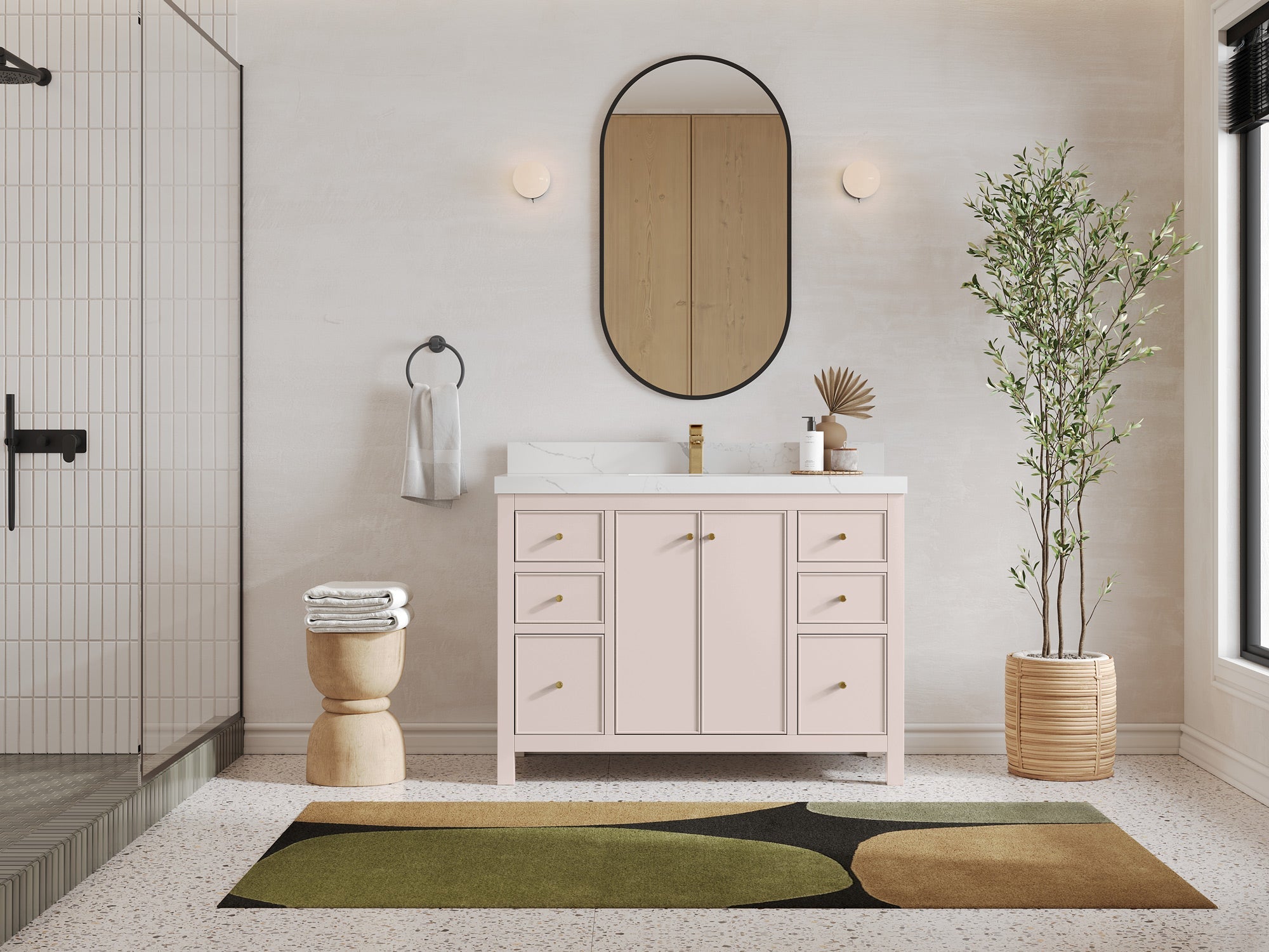 Chicago 48 in. W x 22 in. D Single Sink Bathroom Vanity - Willow Bath and Vanity